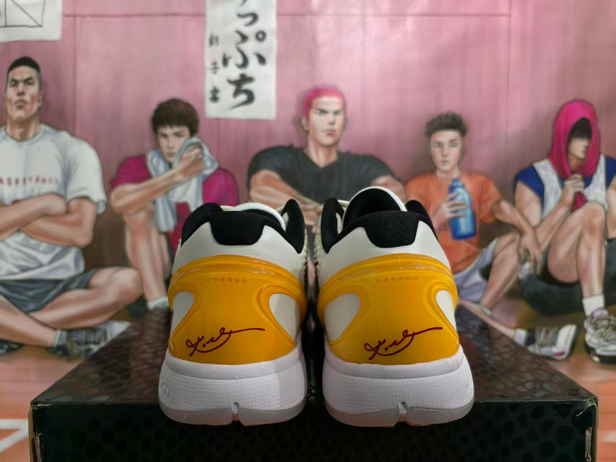 Nike Kobe 6 USC Basketball Shoes in White and Gold