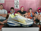 Nike GT Basketball Sneakers White Lime Gold Blue