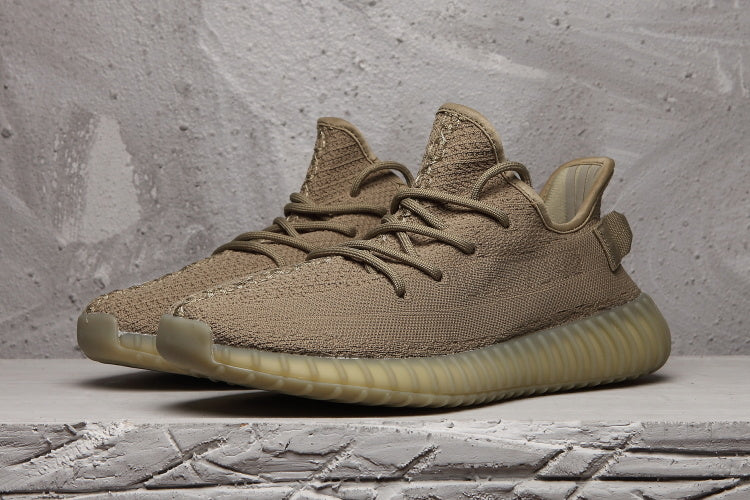 Yeezy 350 V2 Brown Knit Sneakers