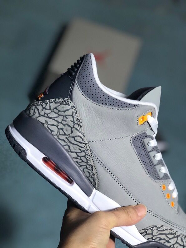 Jordan Air Jordan 3 Grey Cement Sneakers