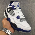 Jordan Air Jordan 4 White Black Blue Sneakers