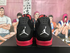 Jordan 4 Black and Red Basketball Sneakers