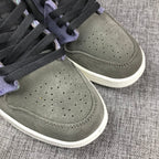 Jordan 1 Mid Gray Purple Sneakers 852842-203