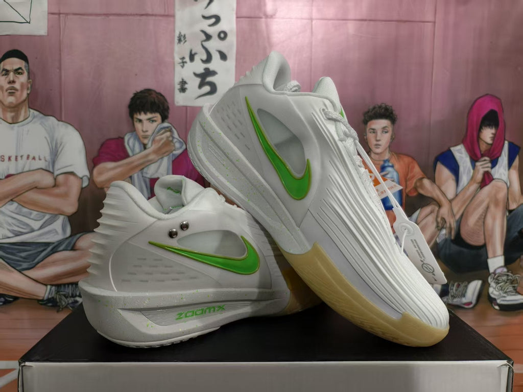 Nike ZoomX White Yellow Basketball Sneakers