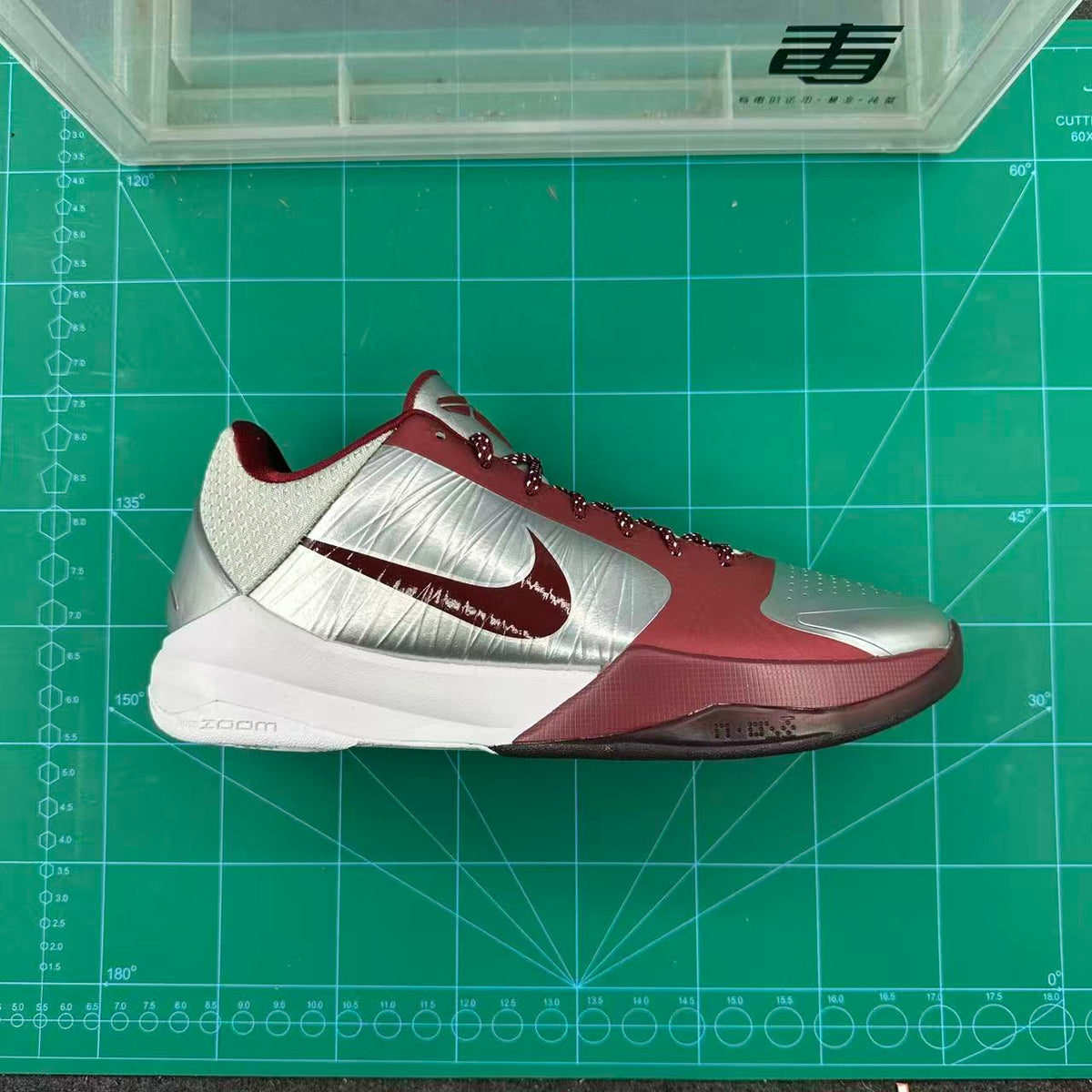 Nike Kobe 5 Protro Basketball Shoes Burgundy Silver
