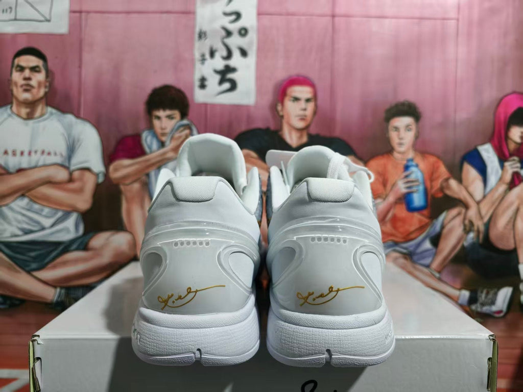 Nike Zoom Basketball Sneakers White and Gold