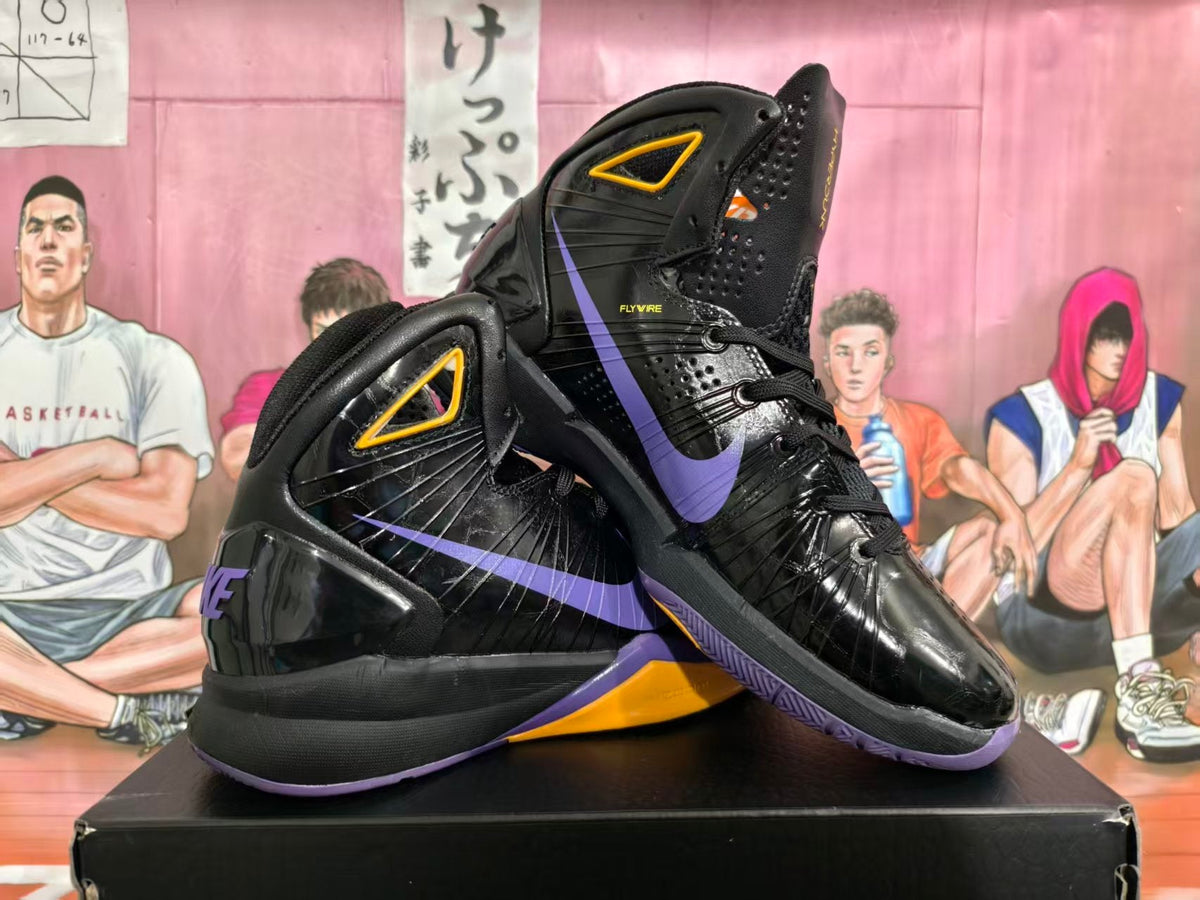 Nike LeBron 7 Lakers Black and Purple Basketball Shoes