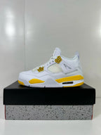 Jordan Air Jordan 4 Retro White Yellow Sneakers AQ9129-102