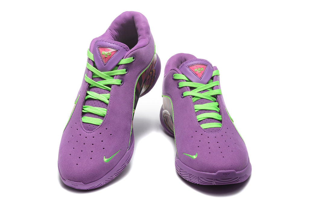 Nike 908-6 Purple Green Basketball Sneakers