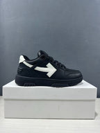 Off-White Out Of Office Sneakers Black White OMAI89C99LEA0191001