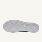 Nike Women's White ir Force 1 Low 'Blue Flower' Sneakers, IF0498 101