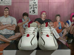 Nike Basketball Shoes, White, Black and Red Snake Year Style