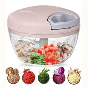 Multifunctional Garlic Press & Vegetable Chopper – Manual Garlic Mincer, Fruit Masher & Creative Kitchen Gadget – 16.91 / 30.43 oz Capacity