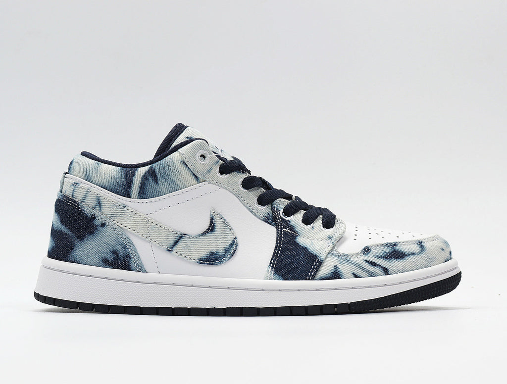 Jordan CZ8455-100 Washed Denim Low-Top Sneakers