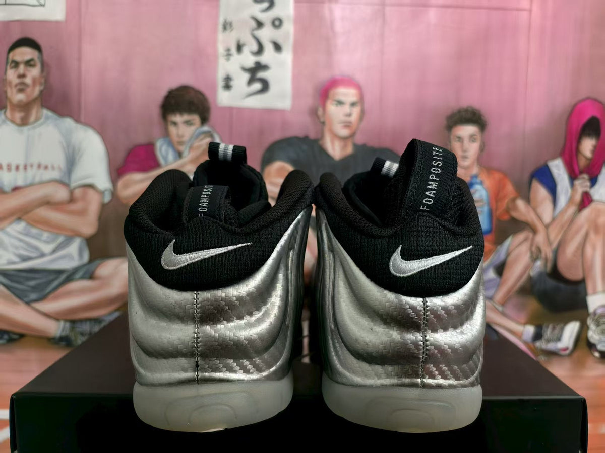 Nike Air Foamposite One Silver Black Sneakers
