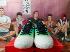 Nike Basketball Shoes in White, Green, and Blue