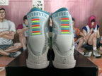 Nike Rainbow Mismatched Basketball Sneakers