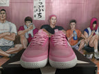 Pink Star Chevron Low-Top Sneakers