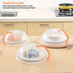 1pc Clear Microwave Splatter Cover Reusable Airtight Food Lid