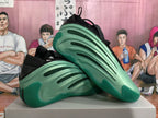 Green and Black Sculpted Sneakers