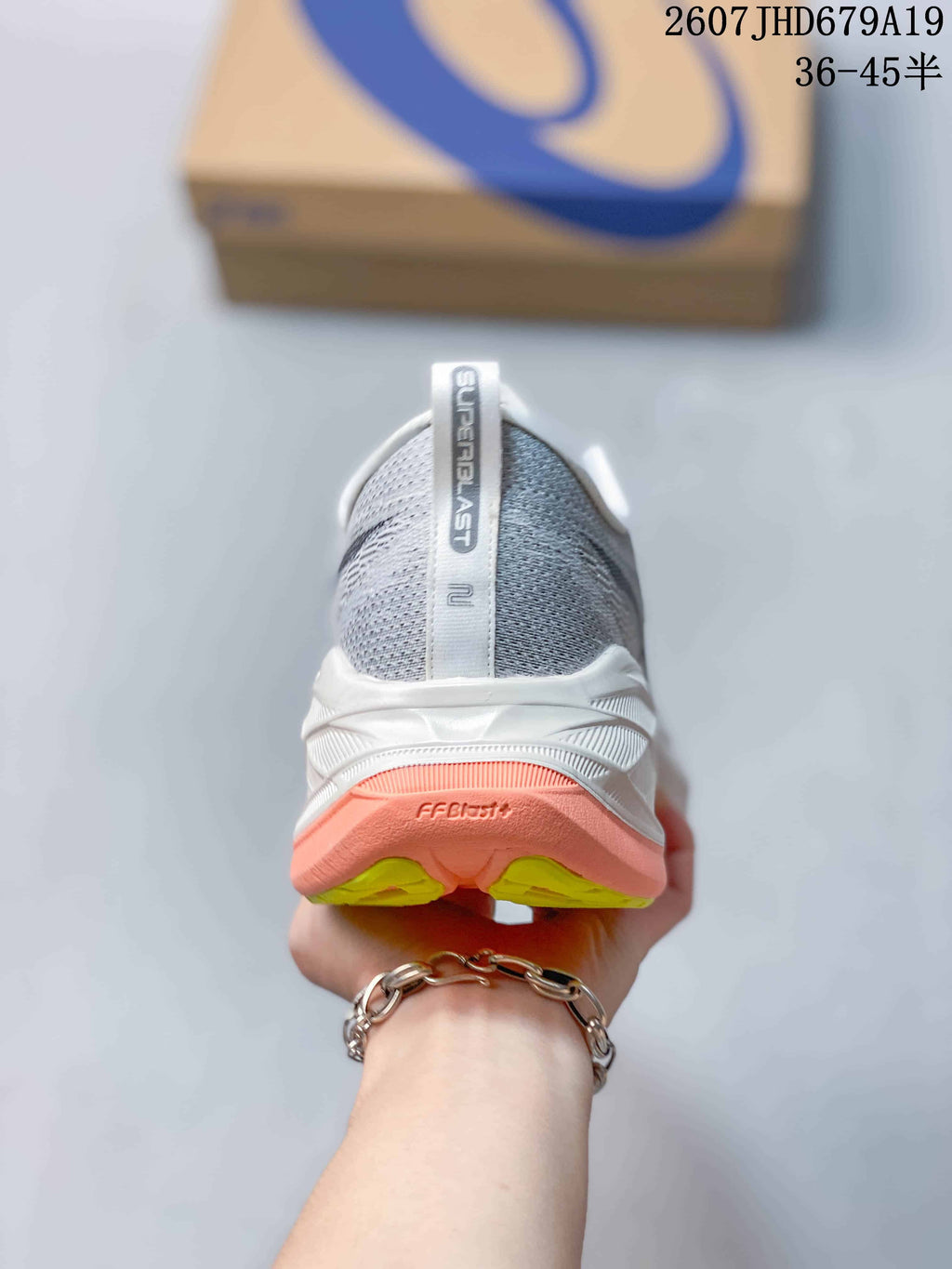 ASICS Superblast 2 Paris Running Shoes Gray White Coral