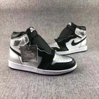 Jordan Air Jordan 1 Silver Toe High-Top Sneakers Black Silver