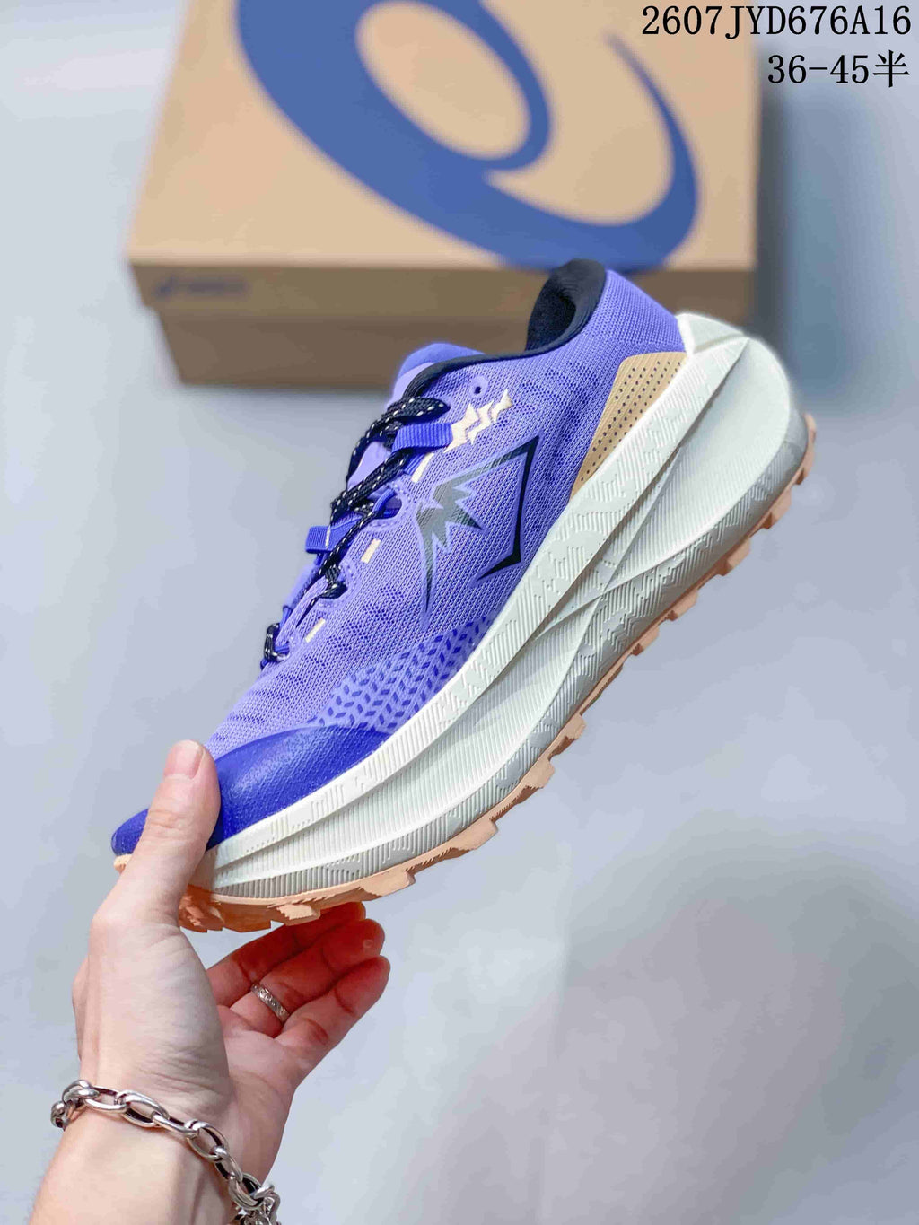 ASICS Trabuco Max Trail Running Sneakers Purple Blue