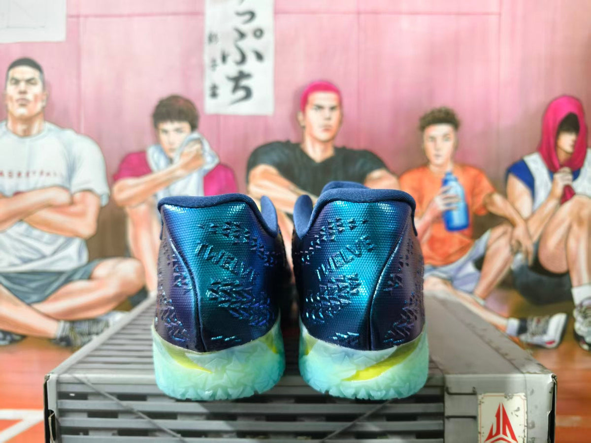 Nike LeBron 20 Basketball Shoes Blue and Volt