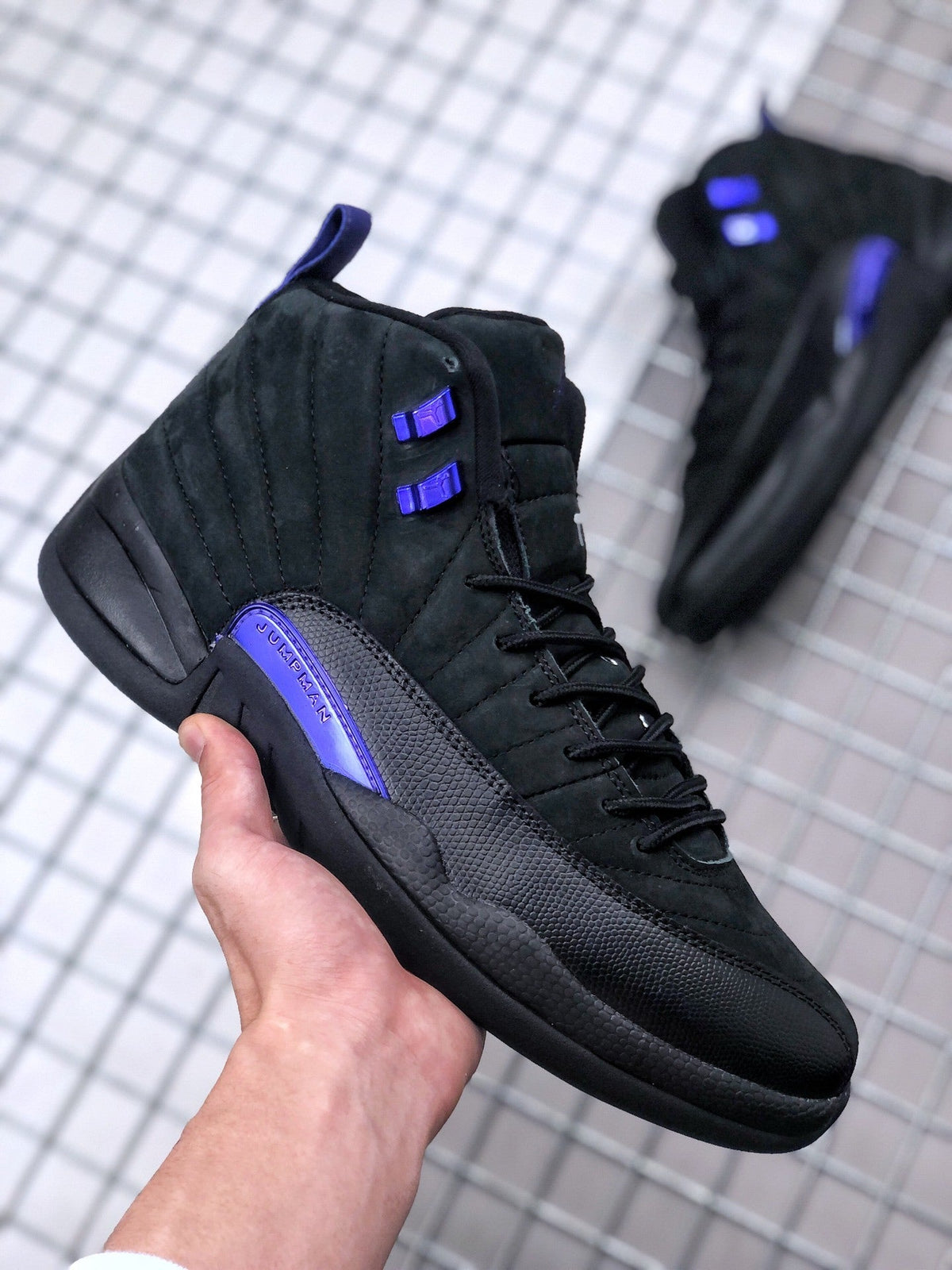 Air Jordan 12 Dark Concord Black Purple Sneakers CT8013-005