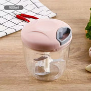 Multifunctional Garlic Press & Vegetable Chopper – Manual Garlic Mincer, Fruit Masher & Creative Kitchen Gadget – 16.91 / 30.43 oz Capacity