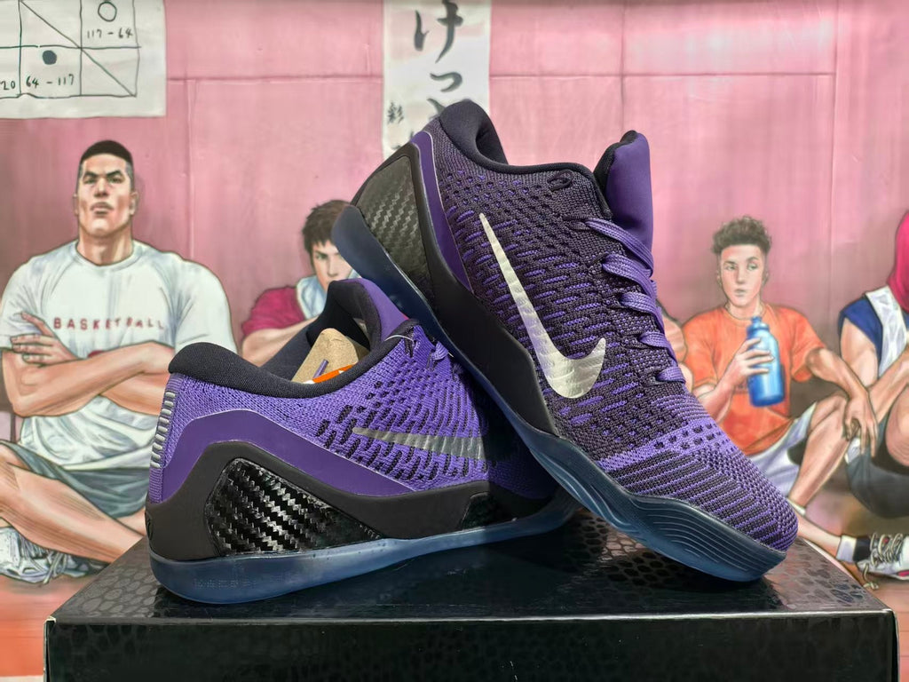 Nike Kobe 9 Low Basketball Shoes in Purple and Black