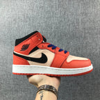 Jordan Air Jordan 1 Mid GS Orange Pink Sneakers