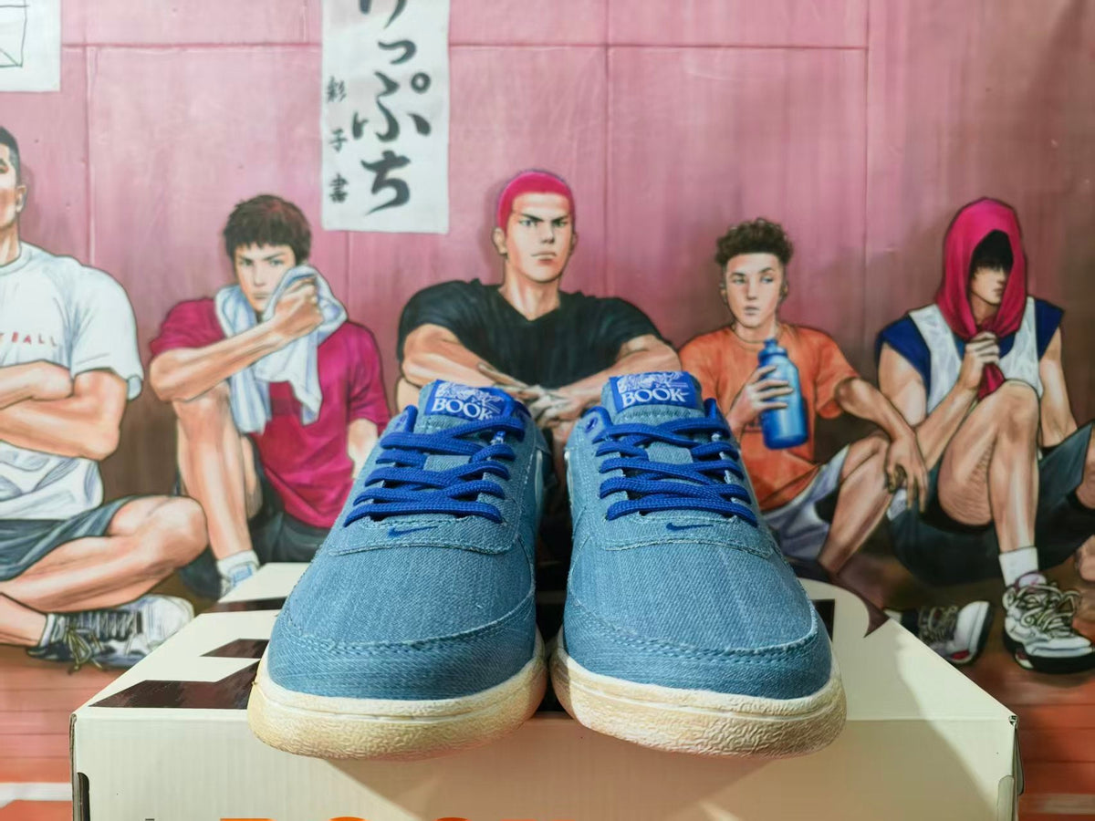 Nike Blue Denim Low-Top Sneakers