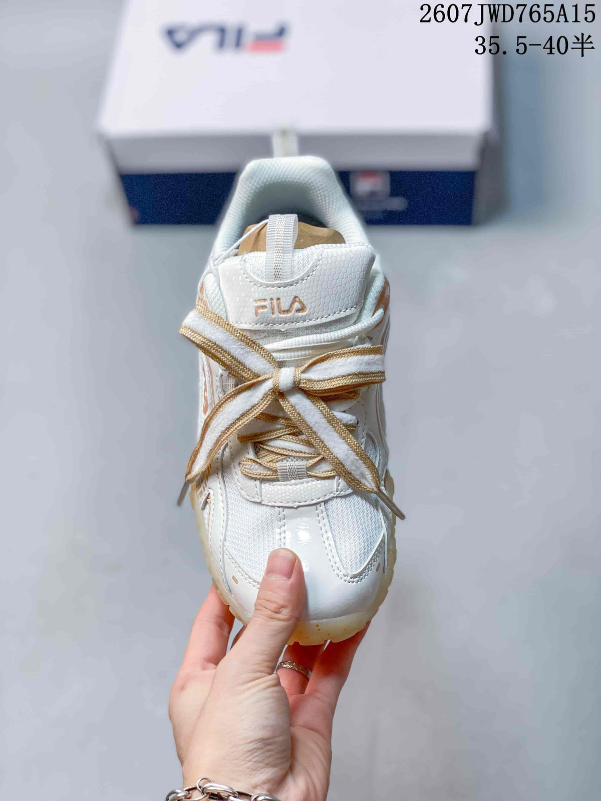 FILA Pebble Women's White Gold Sneakers 711650UTU