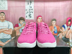 Nike Pink and White Basketball Sneakers