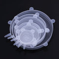 6pcs Silicone Stretch Lids Reusable Food Storage Bowl Covers