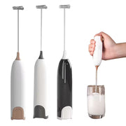 Electric Milk Frother – No Battery Needed Foam Maker for Coffee, Cappuccino & Egg Whisking – Handheld Drink Frother for Perfect Frothy Beverages