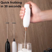 Electric Milk Frother – No Battery Needed Foam Maker for Coffee, Cappuccino & Egg Whisking – Handheld Drink Frother for Perfect Frothy Beverages