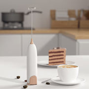 Electric Milk Frother – No Battery Needed Foam Maker for Coffee, Cappuccino & Egg Whisking – Handheld Drink Frother for Perfect Frothy Beverages