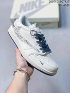 Jordan 1 Low Graphic Sneakers White Dark Details 2607VD1607A17