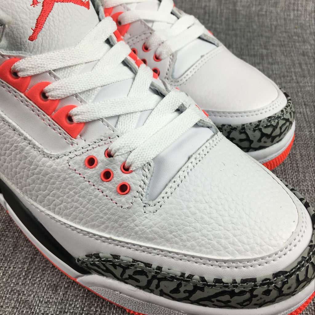 Jordan 3 White Red Yellow Black Sneakers