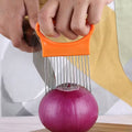 Stainless Steel Onion Holder Fork Vegetable Slicer Cutting Tool