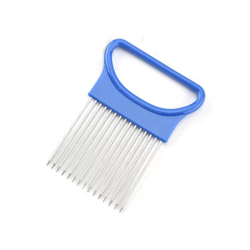 Stainless Steel Onion Holder Fork Vegetable Slicer Cutting Tool