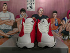 Jordan Basketball Sneakers Gray White Red