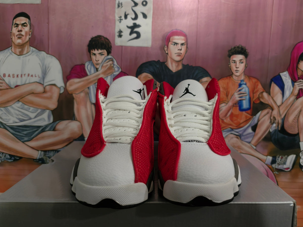 Jordan Basketball Sneakers Gray White Red
