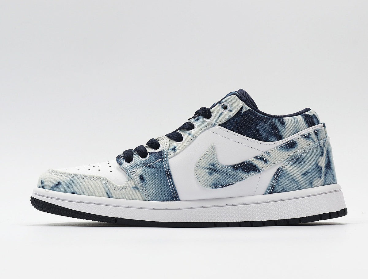 Jordan CZ8455-100 Washed Denim Low-Top Sneakers