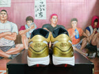 Nike Gold and White Basketball Sneakers
