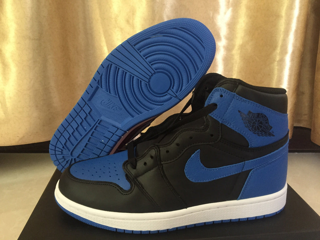Jordan 1 High Sneakers Black Royal Blue