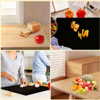 Large Black Cutting Board with Lip High Toughness Kitchen
