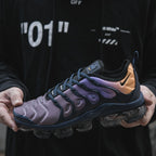 Nike Air VaporMax Plus Sneakers in Gray, Navy and Orange